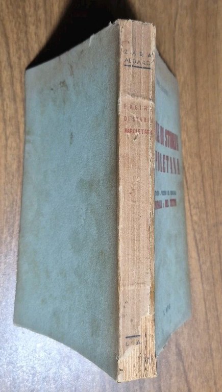 PAGINE DI STORIA NAPOLETANA di Zara Algardi 1945 Libro Pentimalli …