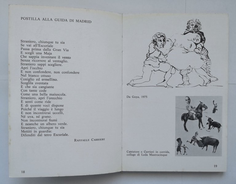 PAGINE DI VIAGGIO di Domenico Cantatore 1976 Edizioni della Chimera …