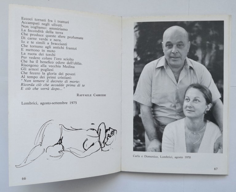 PAGINE DI VIAGGIO di Domenico Cantatore 1976 Edizioni della Chimera …