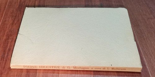 PAGINE EDUCATIVE di Giovanni Modugno A Cura Luigi Mellacqua - …