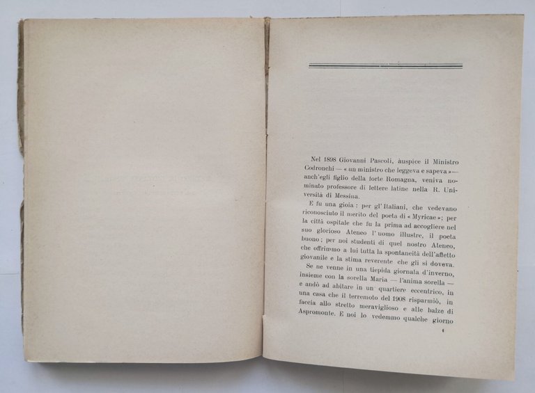 PAGINE LETTERARIE studi e discorsi di Antonino Mari 1932 Pansini …
