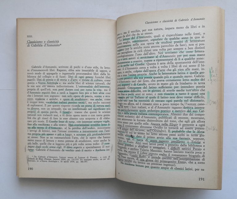 PAGINE STRAVAGANTI di Giorgio Pasquali volume 2 1968 Sansoni Libro