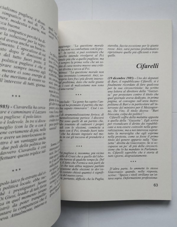 PALAZZINARI DI PUGLIA E DINTORNI Mario Gismondi parte II 1993 …