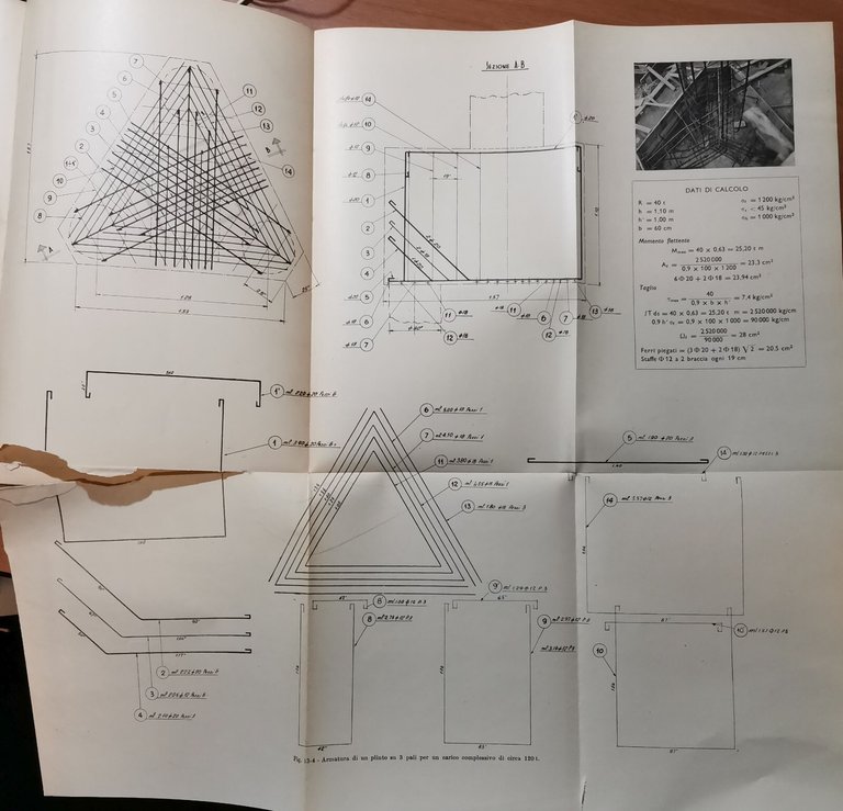PALI E FONDAZIONI SU PALI di Renato Sansoni 1955 Hoepli …