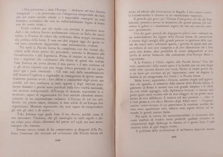 PANORAMA EUROPEO di Carlo Sforza 1945 Einaudi Libro apparenze politiche …
