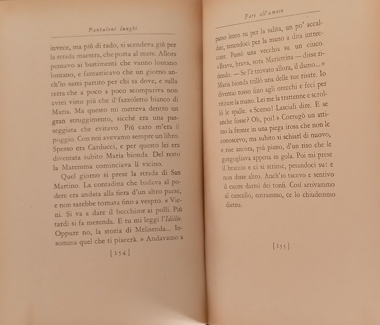 PANTALONI LUNGHI di Guelfo Civinini 1943 Mondadori Libro