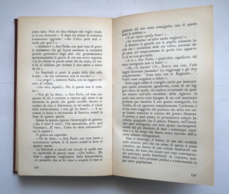 PAOLO IL CALDO di Vitaliano Brancati 1955 Bompiani libro II …