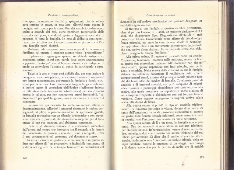 PARADOSSO E CONTROPARADOSSO di Salvini Palazzoni Boscolo 1975 libro schizofrenia | Immagine Gallery 2