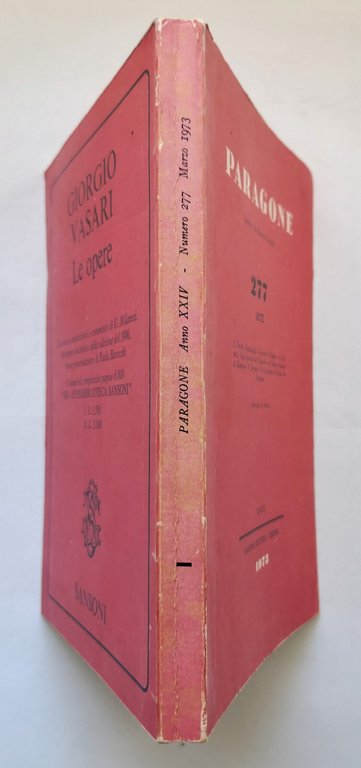 PARAGONE 277 Arte Marzo 1973 Sansoni rivista Volpe Zanoli maestro …