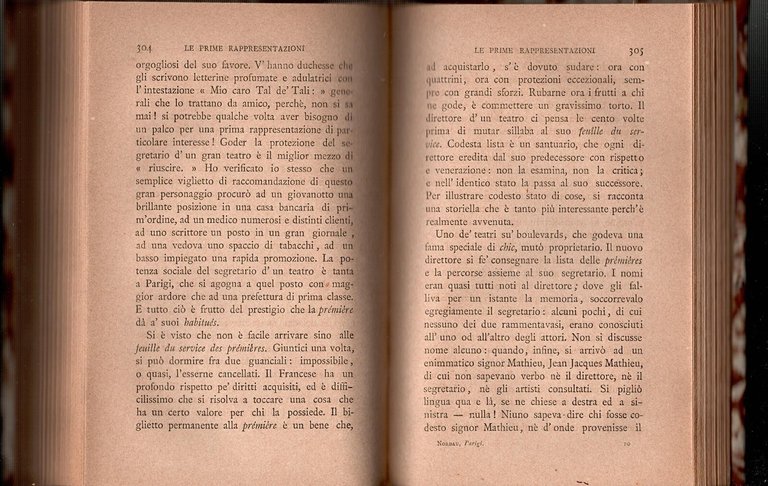 PARIGI SOTTO LA TERZA REPUBBLICA di Max Nordau 1881 Treves …