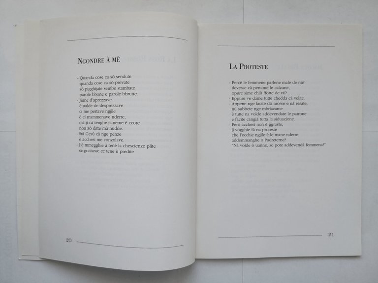 PARLE VOCCA ME di Gaetano Barracane libro poesie dialetto barese …
