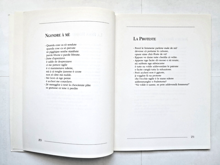 PARLE VOCCA ME di Gaetano Barracane libro poesie dialetto barese …