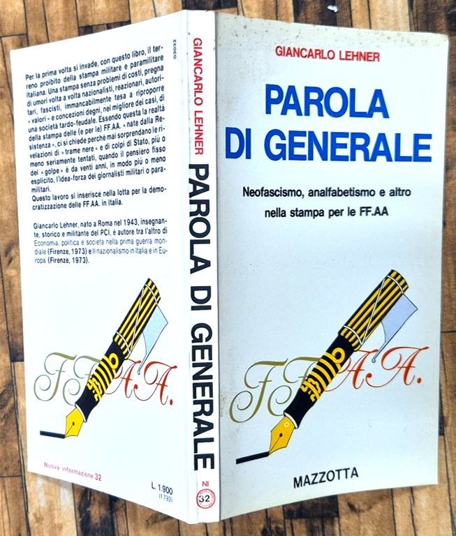 PAROLA DI GENERALE Giancarlo Lehner Neofascismo forze armate 1975 Mazzotta … | Immagine Gallery 3