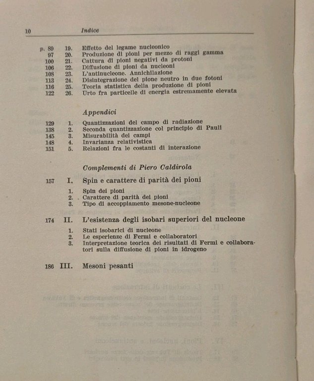 PARTICELLE ELEMENTARI di Enrico Fermi 1952 Einaudi Libro fisica fascia …