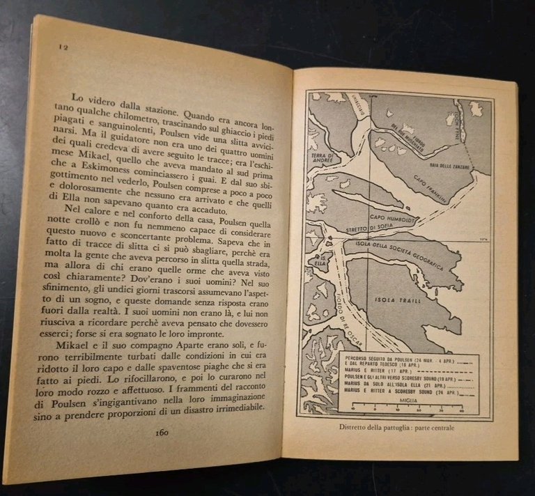 PATTUGLIA IN SLITTA di David Howarth 1970 Garzanti editore libro …