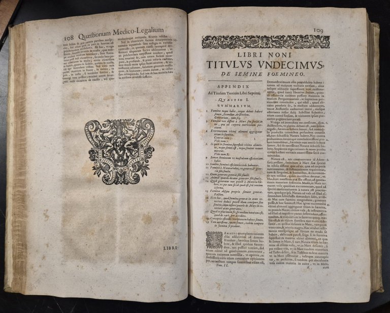 PAULI ZACCHIAE QUAESTIONUM MEDICO LEGALIUM 2 volumi 1661 Huguetan Libro …