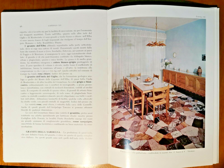 PAVIMENTI MARMOREI FABBRICAZIONE DI MATTONELLE Mario Pieri 1961 Hoepli Libro …