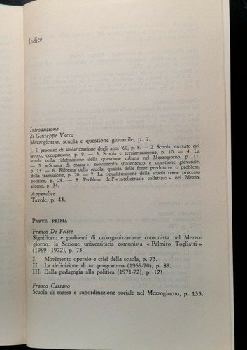 PCI MEZZOGIORNO E INTELLETTUALI a cura di Giuseppe Vacca 1973 …