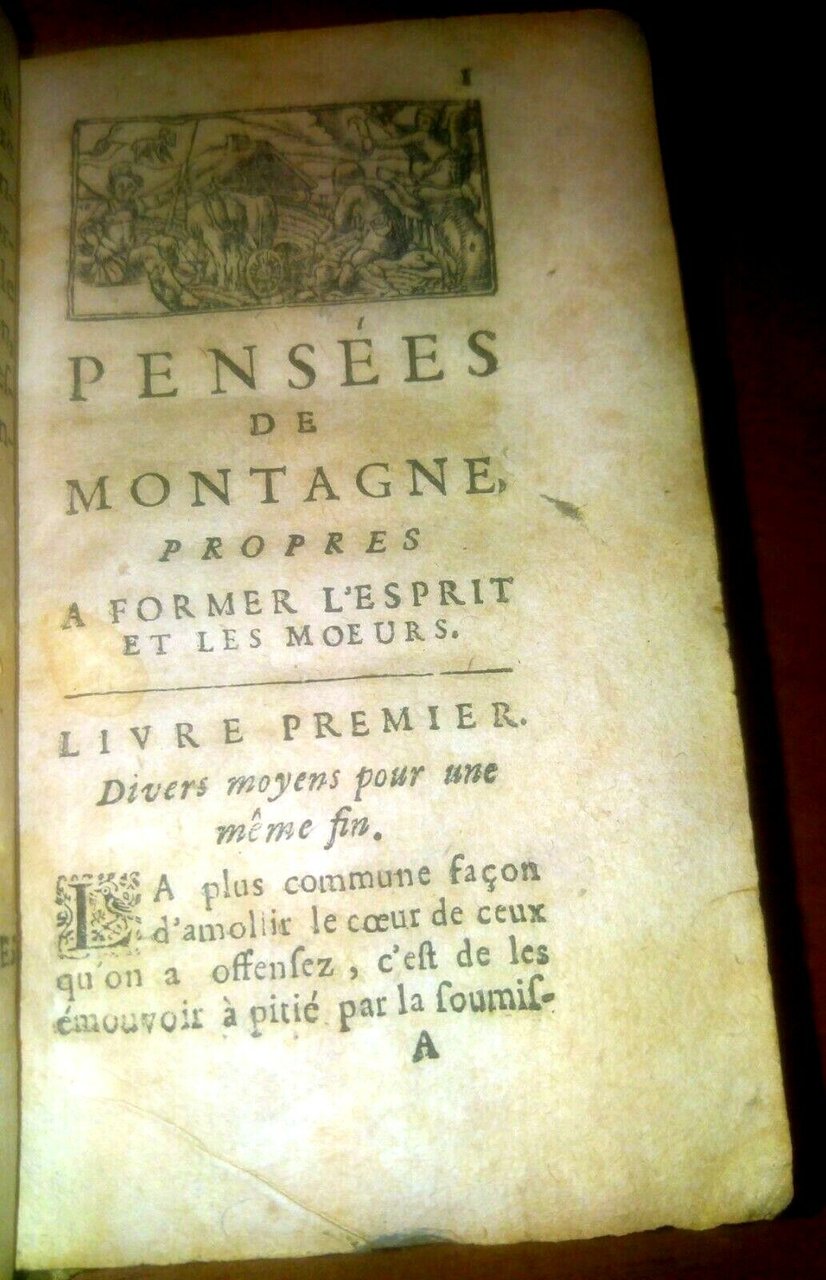 PENSEES DE MONTAGNE PROPRES A FORMER L'ESPRIT ET LES MOEURS …