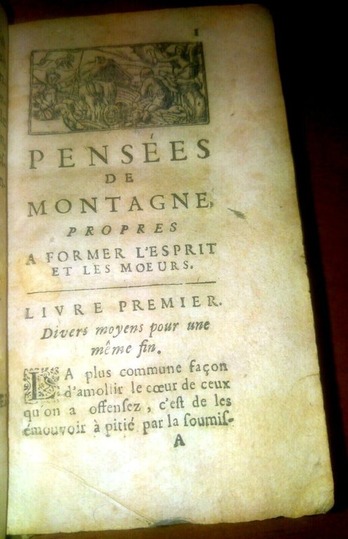 PENSEES DE MONTAGNE PROPRES A FORMER L'ESPRIT ET LES MOEURS …