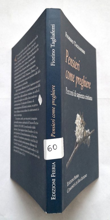 PENSIERI COME PREGHIERE di Fiorino Tagliaferri 2007 libro comunità San …