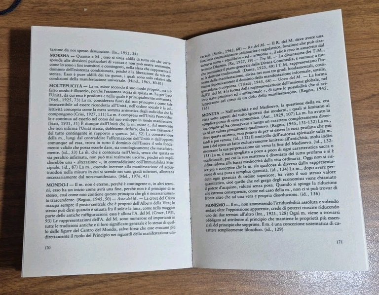 PENSIERI SULL'ESOTERISMO di Renè Guenon 1989 Fratelli Melita Libro