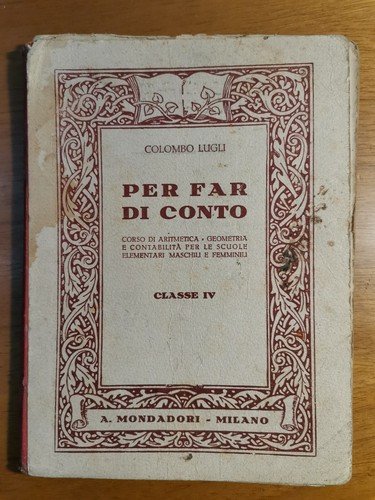 PER FAR DI CONTO classe IV di Colombo Lugli corso …