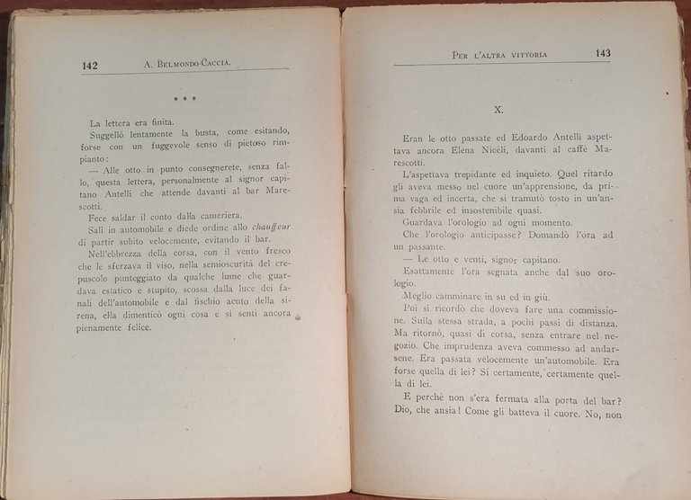 PER L'ALTRA VITTORIA di Alessandro Belmondo Caccia 1921 libro autografo …