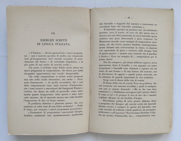 PER LA RIFORMA INTERIORE DELLA SCUOLA ELEMENTARE di Giovanni Modugno …