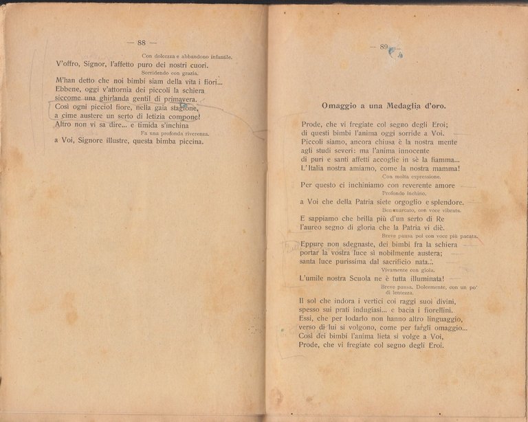 PER LE FESTE SCOLASTICHE di Ida Alliaud 1928 SEI libro …