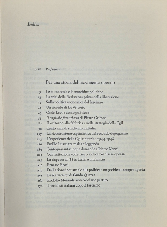 PER UNA STORIA DEL MOVIMENTO OPERAIO di Vittorio Foa 1980 … | Immagine Gallery 3