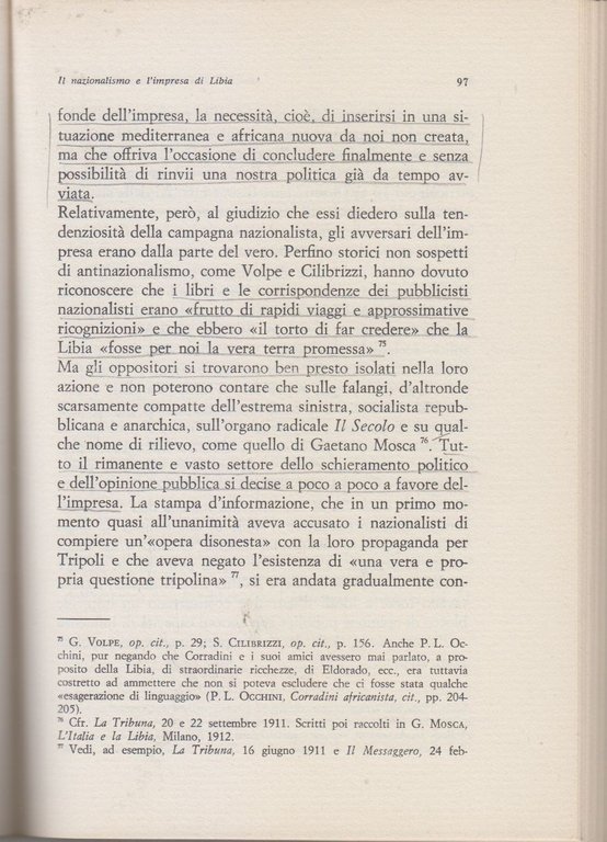 PER UNA STORIA DEL NAZIONALISMO ITALIANO di Raffaele Molinelli 1966 …