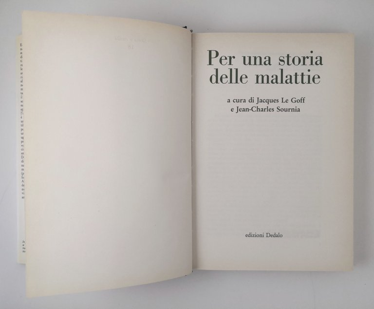 PER UNA STORIA DELLE MALATTIE di Jacques Le Goff e …