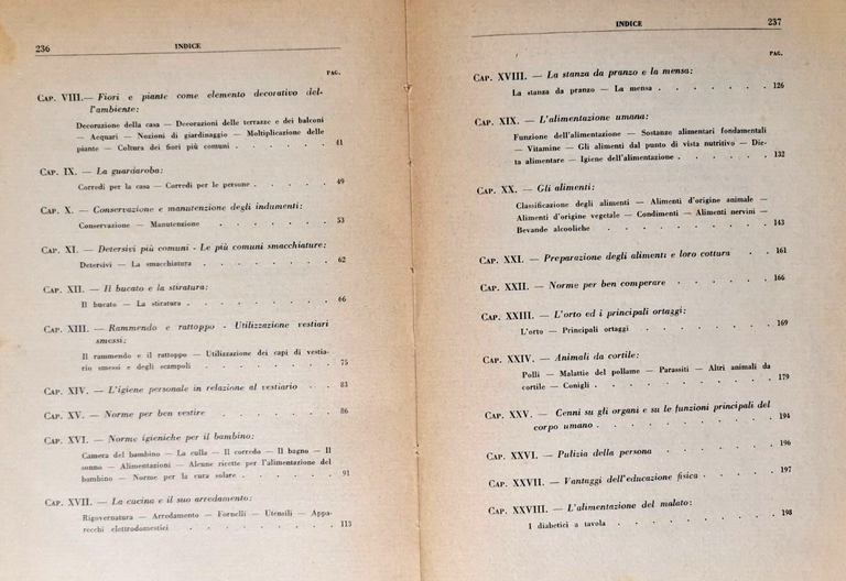 PER VIVERE FELICI di Maria Odone nozioni consigli economia domestica …