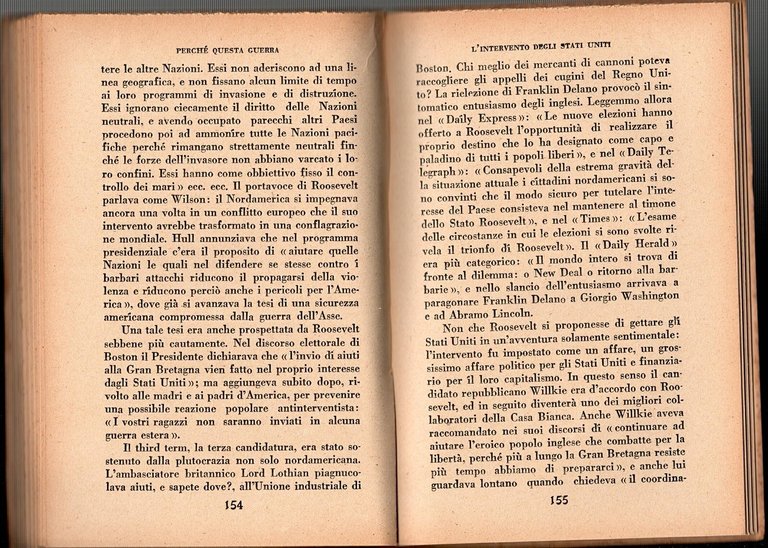 PERCHÈ QUESTA GUERRA di Bruno Spampanato 1942 Politica Nuova Libro …