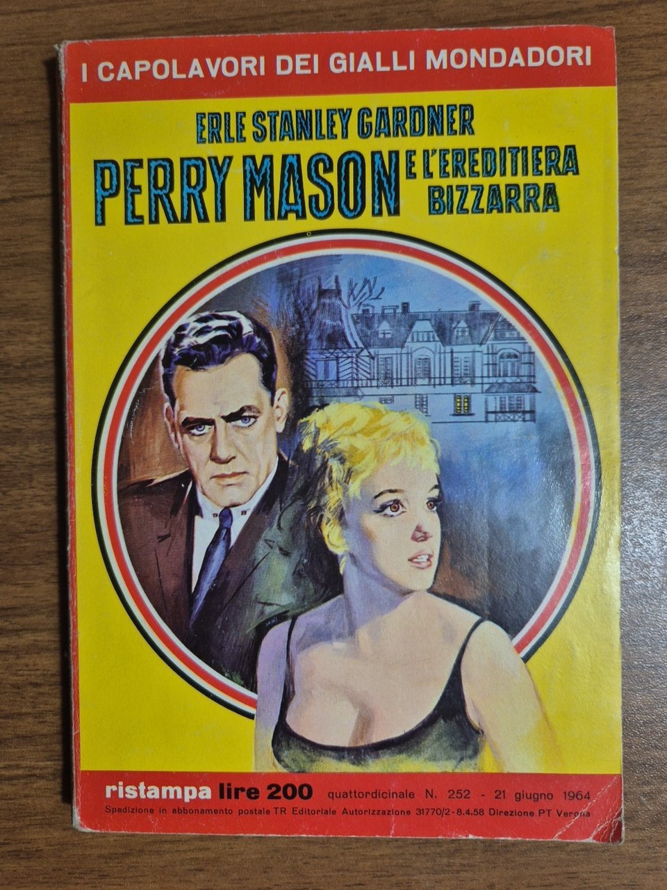 PERRY MASON E L'EREDITIERA BIZZARRA di Erle Stanley Gardner 1964 …