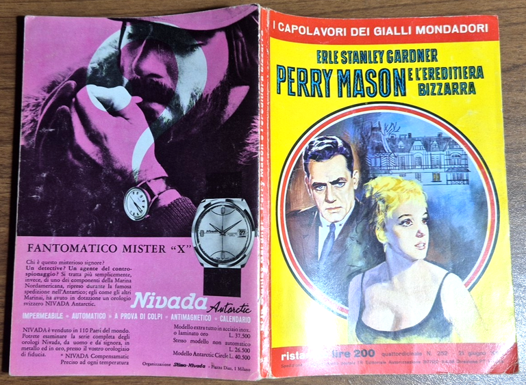 PERRY MASON E L'EREDITIERA BIZZARRA di Erle Stanley Gardner 1964 …