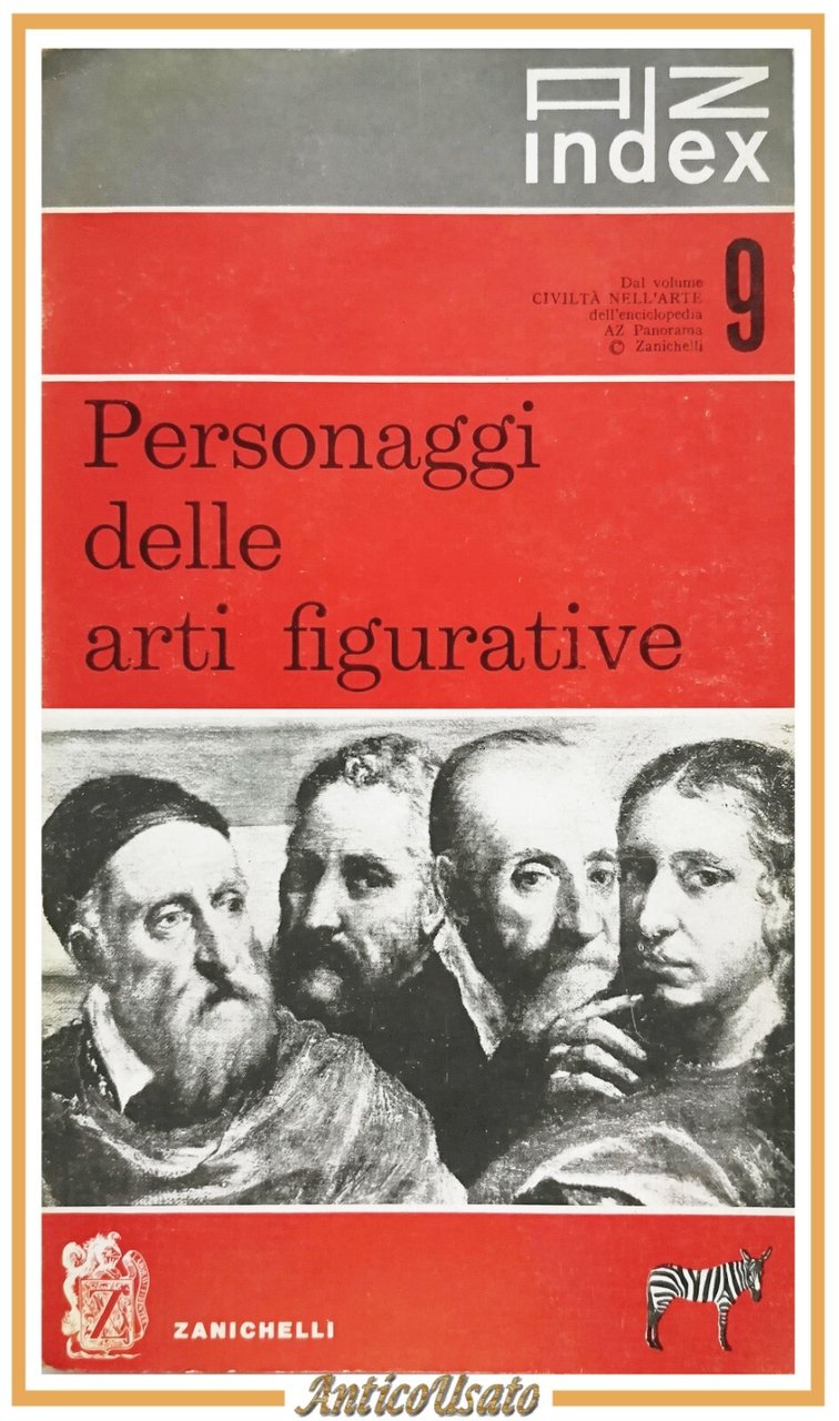 PERSONAGGI DELLE ARTI FIGURATIVI 1960 Zanichelli Libro dizionario pittori sculto