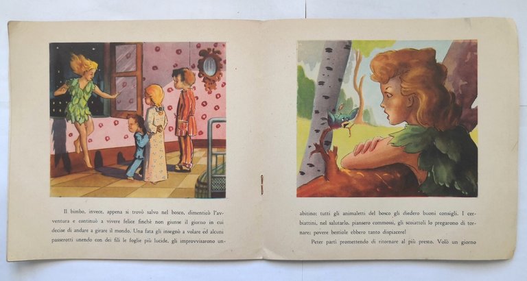 PETER PAN 1954 libricino illustrato per infanzia favole dei bimbi …