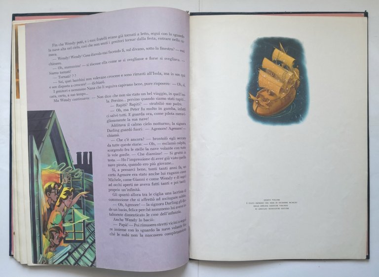 PETER PAN di Walt Disney 1965 Mondadori Libro illustrato infanzia …