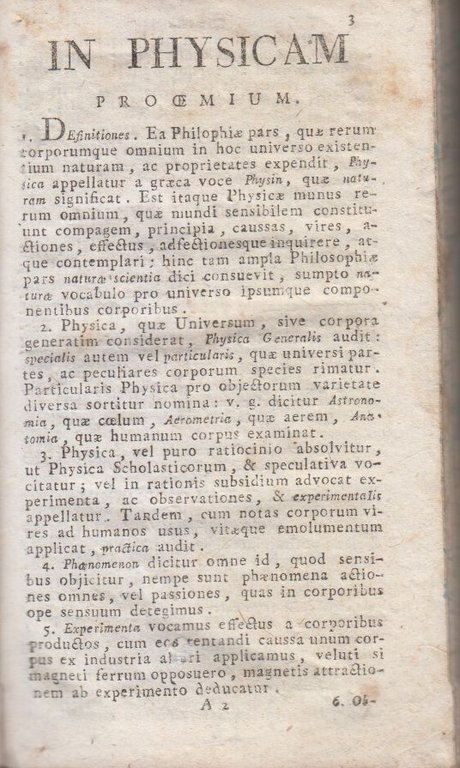 PHYSICAE di Laurentio Altieri 1805 volume 2 Elementa Philosophiae Libro … | Immagine Gallery 2