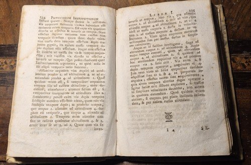 PHYSICAM GENERALEM tomo terzo di INSTITUTIONUM PHILOSOPHICARUM 1778 libro fisica
