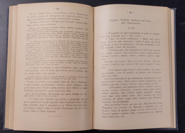 PICCOLA GRAMMATICA LATINA di Ferdinando Schultz 1912 Laterza Libro Fornaci