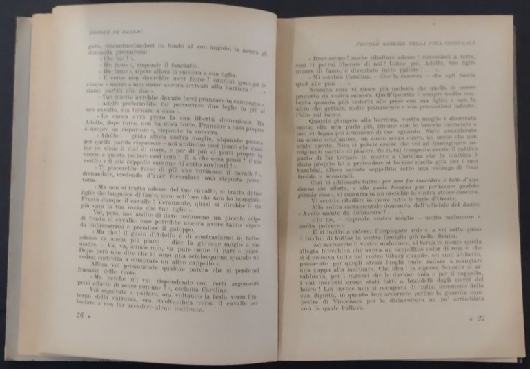 PICCOLE MISERIE DELLA VITA CONIUGALE di Honorè De Balzac 1944 …