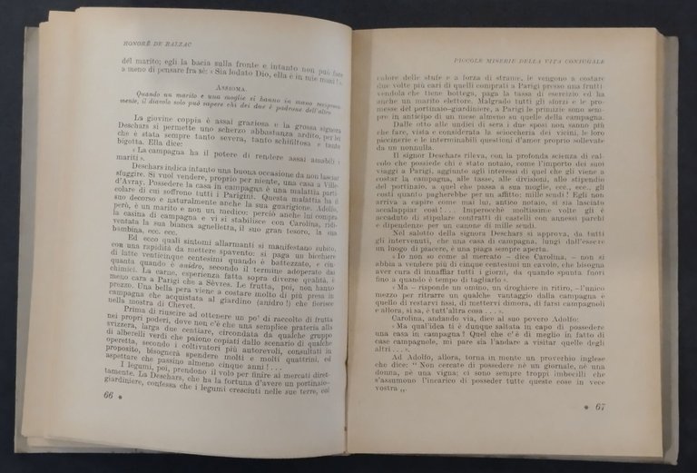 PICCOLE MISERIE DELLA VITA CONIUGALE di Honorè De Balzac 1944 …