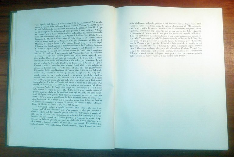 PICCOLI BRONZI ITALIANI DEL RINASCIMENTO di Leo Planiscig 1930 Treves …