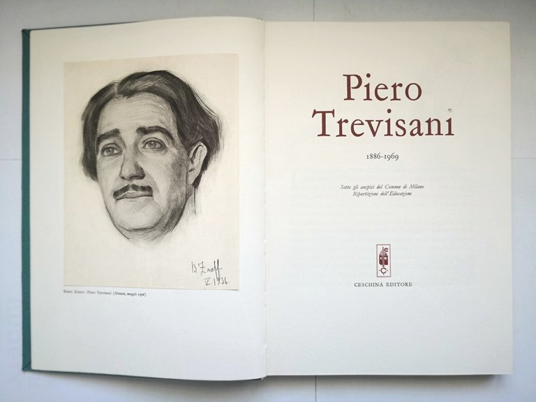 PIERO TREVISANI 1886 1969 Ceschina editore 1970 libro biografia Altamura …