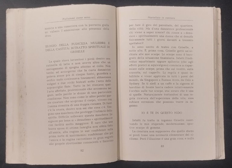 PIGLIATEMI COME SONO di Vittorio Beonio Brocchieri 1941 Hoepli Libro …