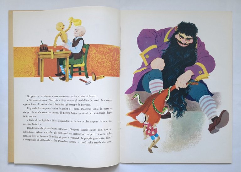 PINOCCHIO di Carlo Collodi 1982 RUMA libro illustrato Livraghi infanzia …