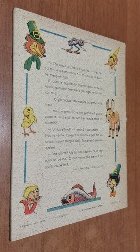 PINOCCHIO Quaderno illustrato da Roberto Sgrilli a colori compilato quadretti